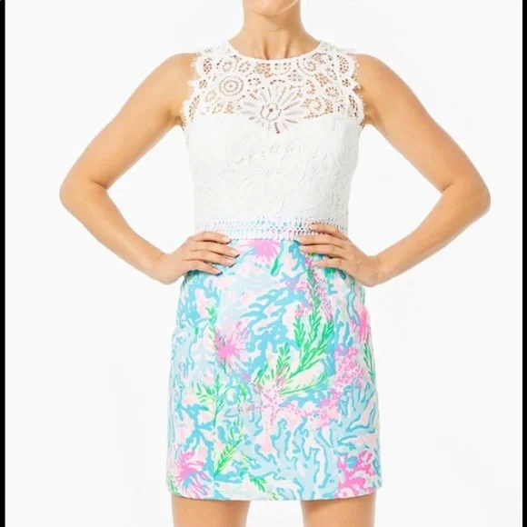 NWT Lilly Pulitzer Sharice Stretch Shift Dress - Picture 3 of 13
